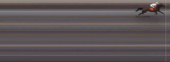 Målfoto for løp 1 på bane MO den 17.04.2014